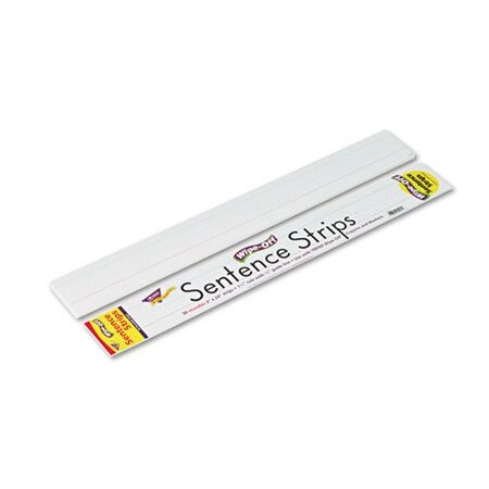 Trend Enterprises TREND, Wipe-Off Sentence Strips, 24 X 3, White, 30PK